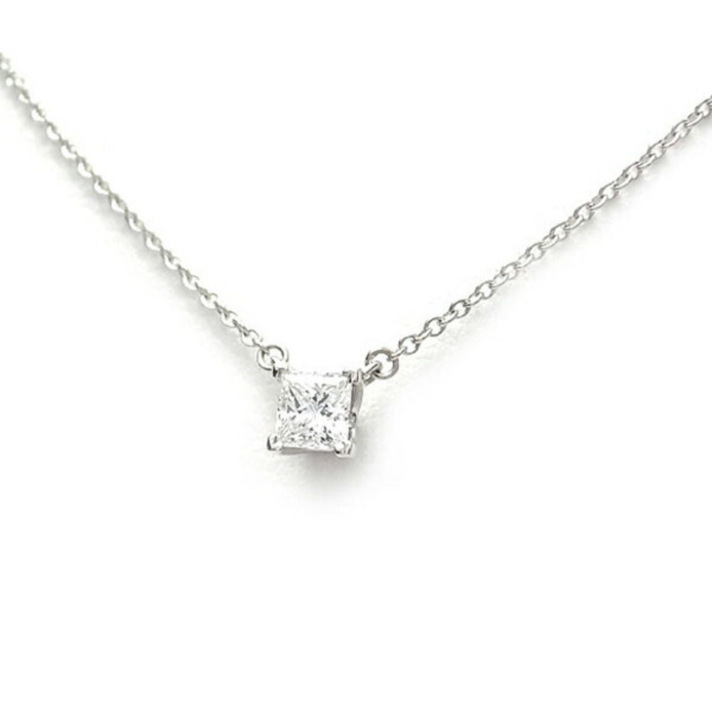 Tiffany Princess Cut Diamond Necklace